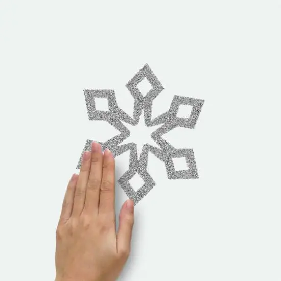 RoomMates Glitter Snowflakes Peel & Stick Wall Decals {7}