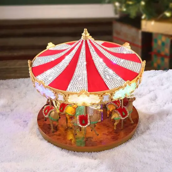 12" Swarovski&reg; LED Holiday Carousel {7}