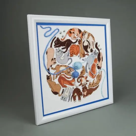 Crystal Art Counted Cross Stitch Kit Game Of Cats' {4}