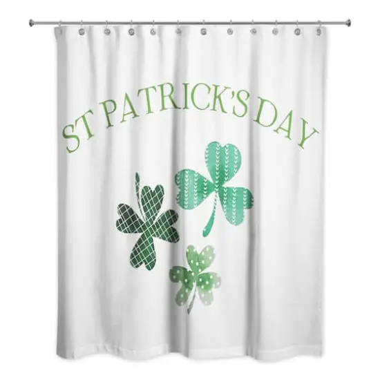 St Patricks Clovers Shower Curtain 71" x 74" Shower Curtain {1}