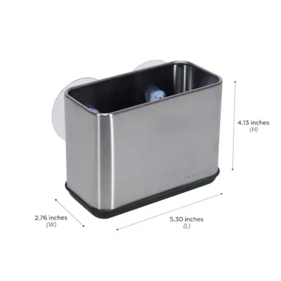 Kitchen Details Suction Sink Caddy Stainless Steel {6}