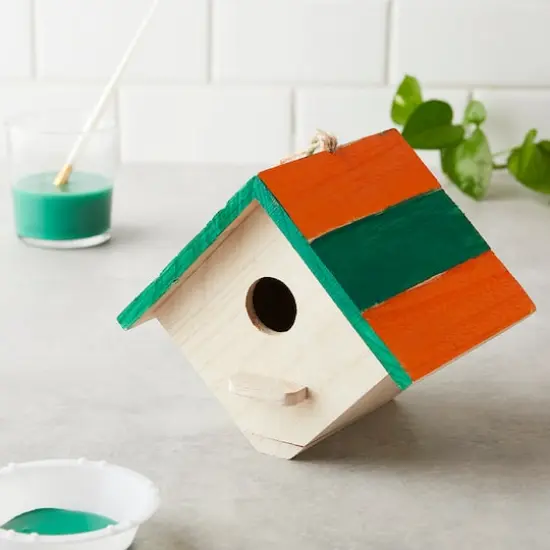7" Hanging Wood Birdhouse by Make Market® {3}