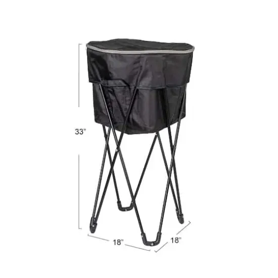 Household Essentials 2.75ft. Black Thermal Standing Cooler with Travel Bag {8}