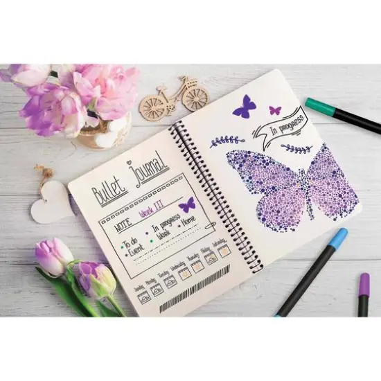 Leisure Arts&reg; Dot Art Markers Scenic Landscapes Coloring Sheets Set {9}