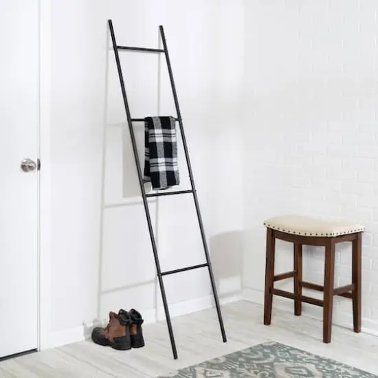 Honey Can Do Black Ladder Rack {5}
