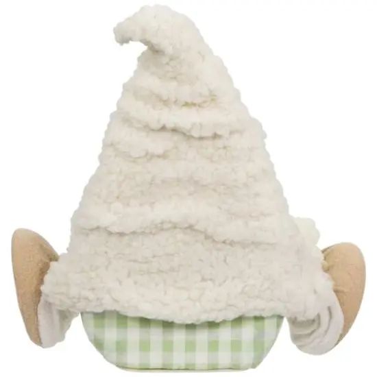 10.5" Plush Sitting Gnome with Flower Spring Figurine {6}