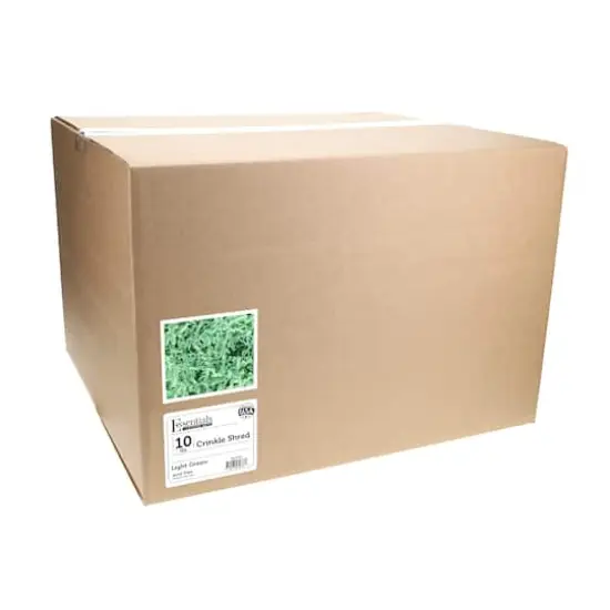 Essentials by Leisure Arts Crinkle Shred Box, 10lb. Light Green {4}