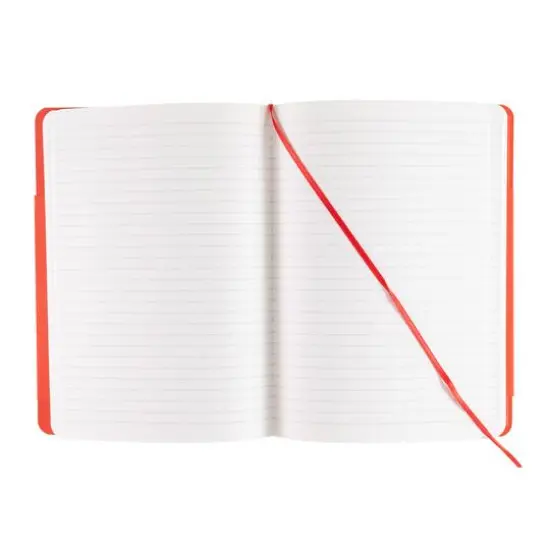 Fabrian&reg; EcoQua Plus A5 Lined Stitch-Bound Notebook Red {4}