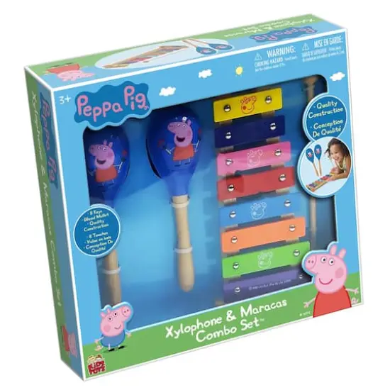 Peppa Pig Wood Xylophone & Maracas Combo Set {5}