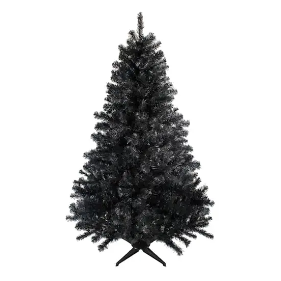 6ft. Black Colorado Spruce Artificial Halloween Tree {1}