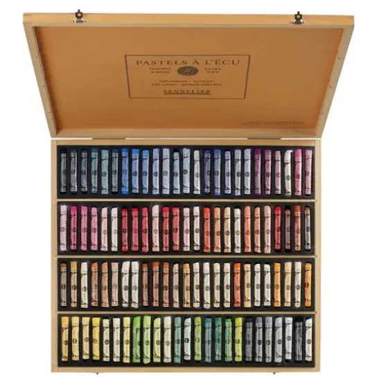 Sennelier Extra-Soft Portrait 100 Color Pastel Full Stick Wooden Box Set {4}