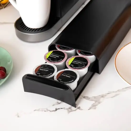 Mind Reader Black Compact Single Serve Coffee Pod Holder Coffee Station and Pod Capsule Storage Organizer {5}