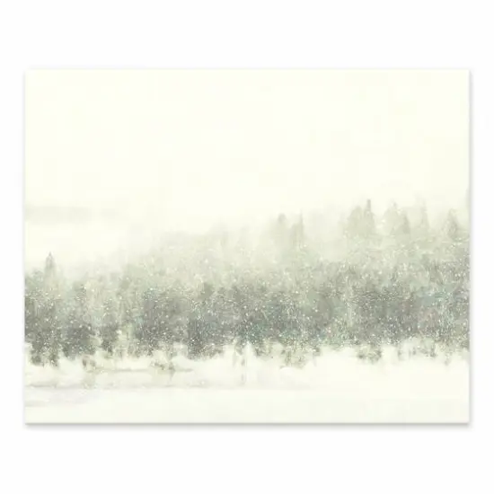 Let It Snow Tree Line 10x8 Tabletop Canvas {1}