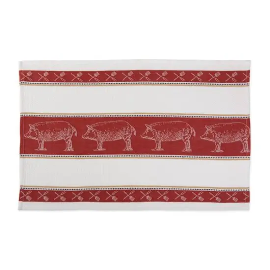 DII&reg; Pig Jacquard Dishtowel, 3ct. {4}