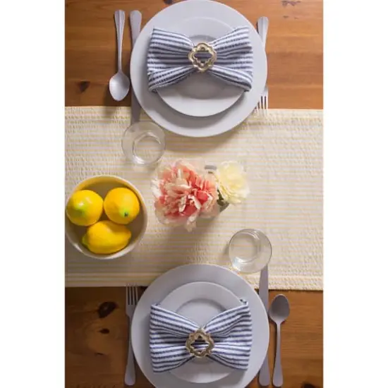 DII&reg; French Blue Seersucker Napkin, 6ct. {5}