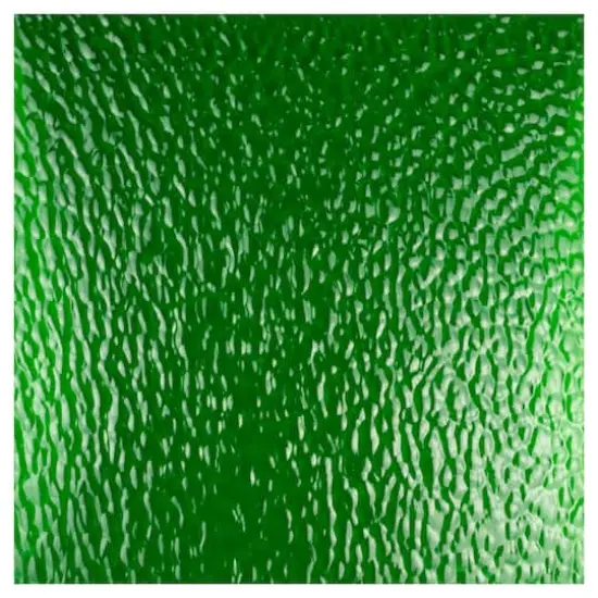 Oceanside Compatible&trade; 12" Medium Green Hammered Fusible Stained Glass Sheet {1}