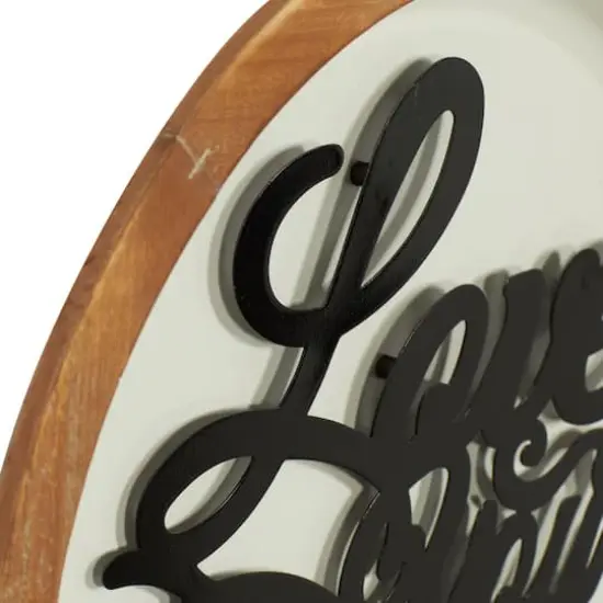 White Metal Farmhouse Wall Decor 17" x 17" x 2" {4}