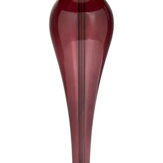 Red Velvet Glam Table Lamp, 27" x 13" x 13" {6}