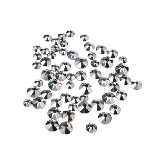 Round Flatback Austrian Crystals Mix by Bead Landing&trade;, 60ct. Light Chrome {1}
