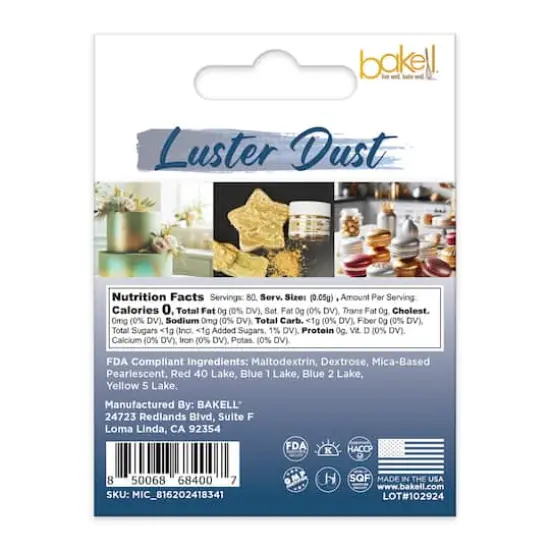 Bakell&reg; Edible Luster Dust Navy Blue {6}