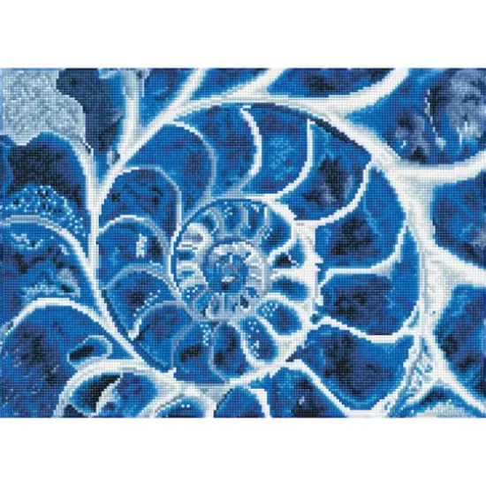 Diamond Dotz® Intermediate Blue Nautilus Diamond Facet Art Kit {1}