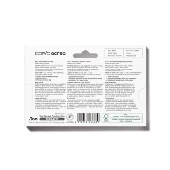 Copic&reg; acrea Deep Marker Set {6}