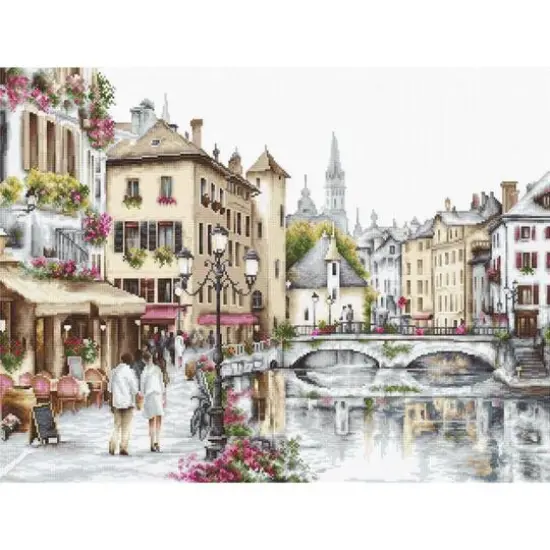 Luca-s Lake Annecy Counted Cross Stitch Kit {1}