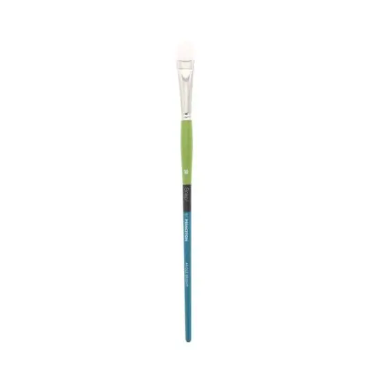 Princeton&trade; Snap!&trade; Series 9800 White Taklon Long Handle Angle Bright Brush {1}