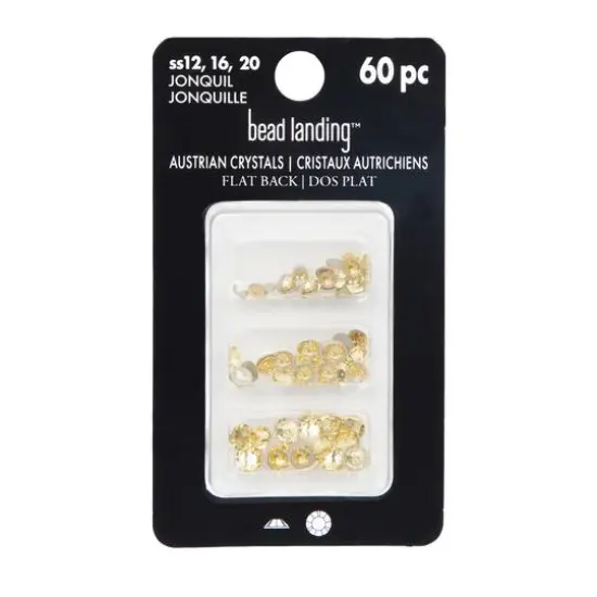 Round Flatback Austrian Crystals Mix by Bead Landing™, 60ct. Jonquil {4}