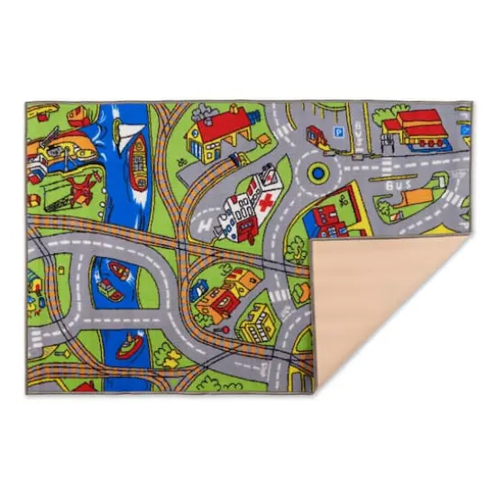 DII&reg; Street Map Kids Play Rug, 3ft. x 5ft. {4}