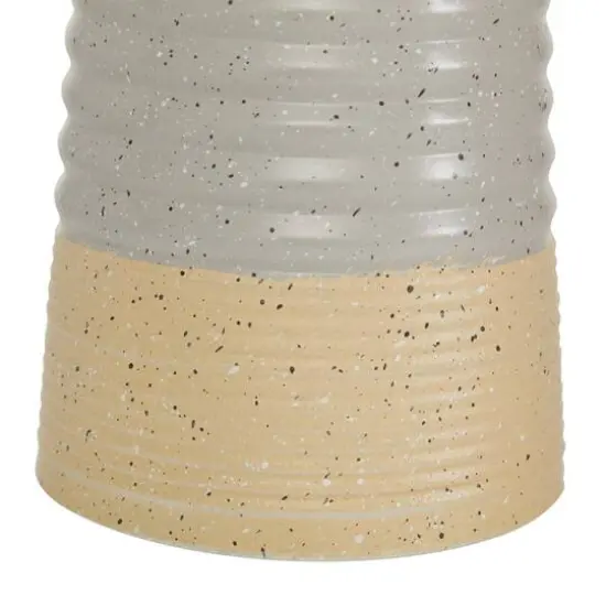 Set of 2 Multi Colored Metal Contemporary Style Vase, 10", 14" {4}