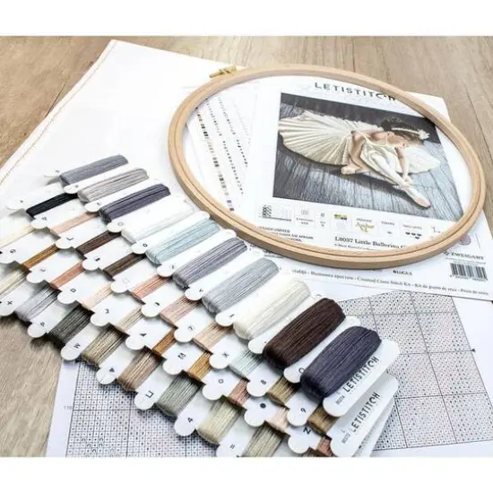 Letistitch Counted Cross Stitch Kit Little Ballerina Girl {3}