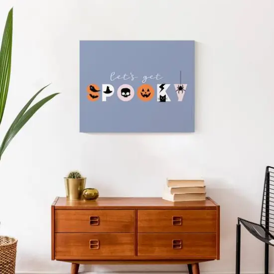 Let's Get Spooky Canvas Wall Art {5}