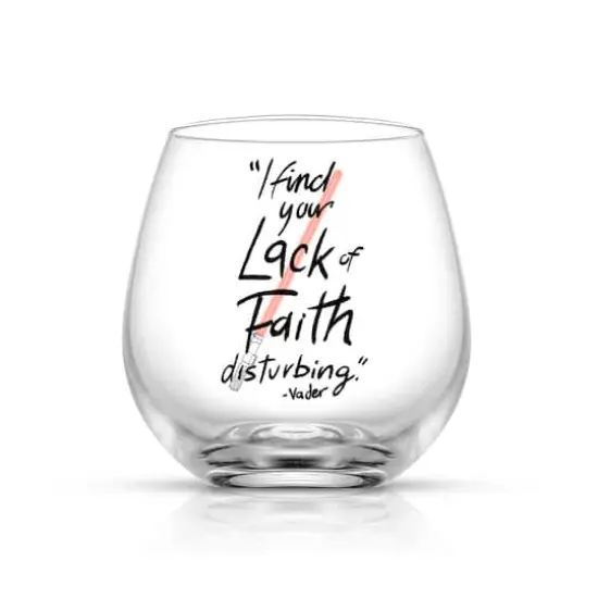 JoyJolt® Star Wars™ 15.oz. New Hope Darth Vader Red Lightsaber Stemless Drinking Glass, 2ct. {4}