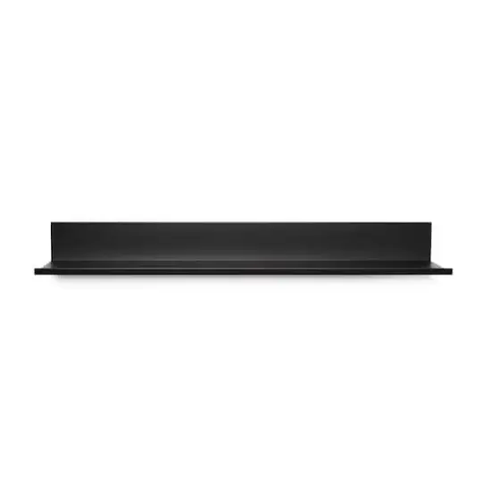 Hangz&trade; Black No Stud 4" Depth Floating Shelf {1}