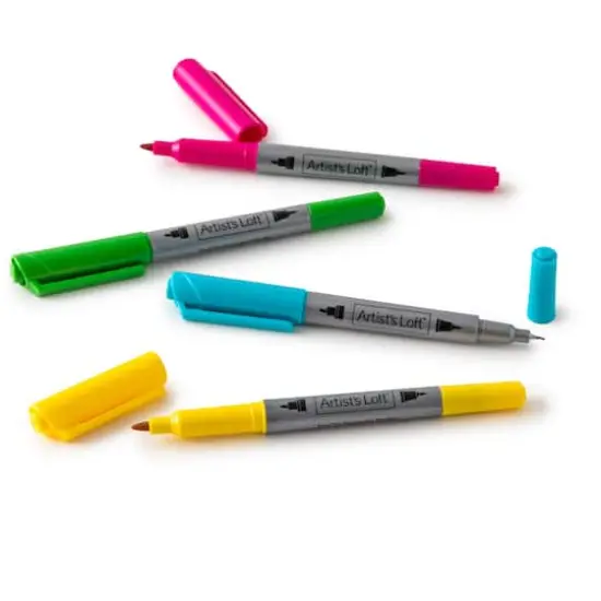 Dual Tip Permanent Markers, 12ct. by Artist's Loft&trade; {5}