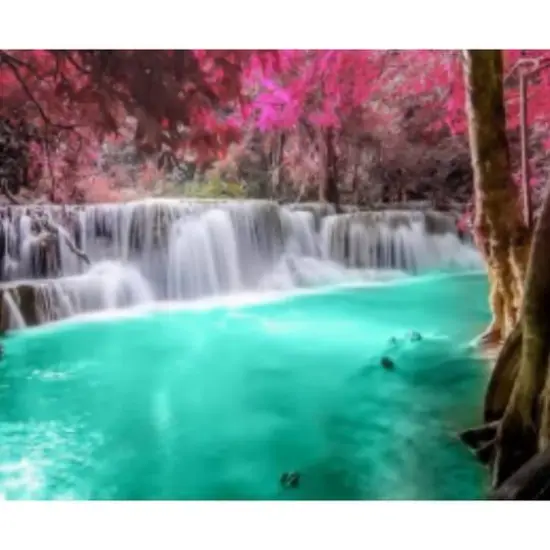 Sparkly Selections Waterfall in the Woods Diamond Painting Kit, Square Diamonds {2}