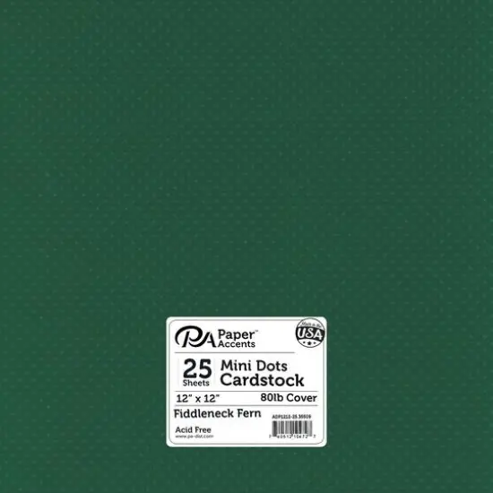 PA Paper™ Accents 12" x 12" 80lb. Mini Dot Cardstock, 25 Sheets Daffodil {2}