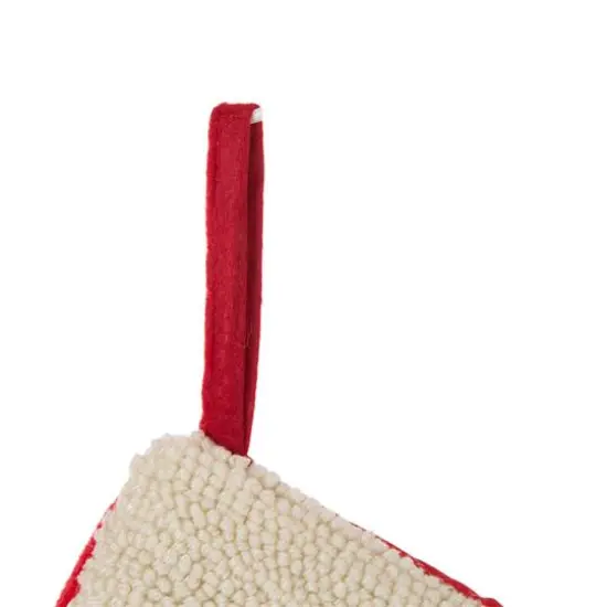 Glitzhome&reg; 20" Hooked Cat Stocking {7}