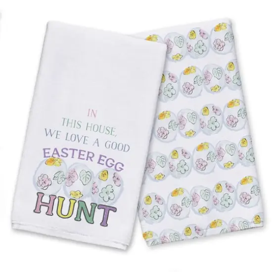 Loves Easter Egg Hunts 16" x 25" Tea Towel - Set of 2 {1}