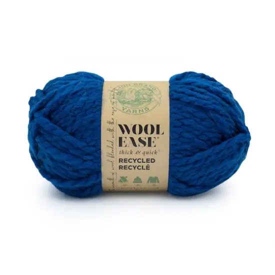 Lion Brand&reg; Wool-Ease&reg; Thick & Quick&reg; Recycled Solid Yarn Royal Blue {1}