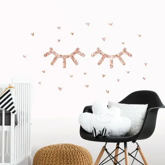 RoomMates Eyelash Peel & Stick Glitter Wall Decals {4}