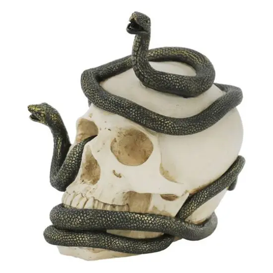 7.25" Snake-Entwined Skull Tabletop D&eacute;cor by Ashland&reg; {5}