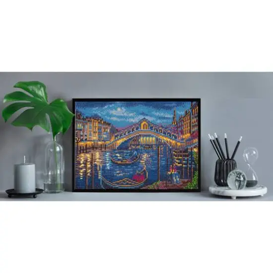 Simply Dotz&reg; Intermediate Evening Stroll to the Rialto Bridge Diamond Painting Kit {4}