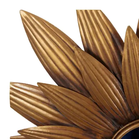 Gold Metal Rustic Wall Mirror Set {5}