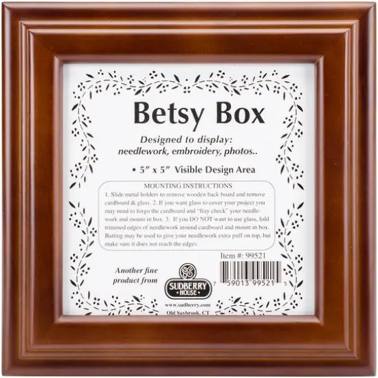 Sudberry House Mahogany Betsy Square Box {1}