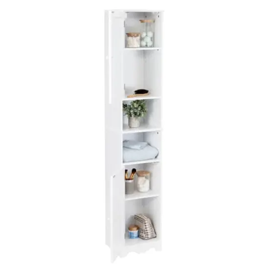 Honey Can Do White Bathroom Storage Cabinet {7}