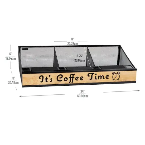 Mind Reader 24" Coffee Bar Serving Station Organizer {4}