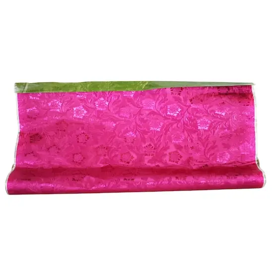 JAM Paper Floral Foil Wrapping Paper, 20" x 30ft. Azalea {1}