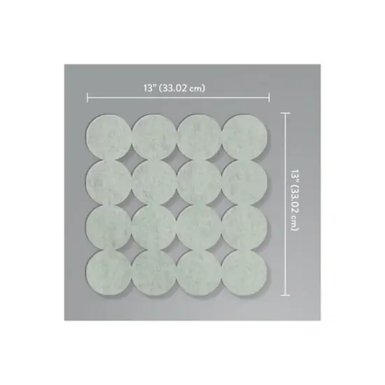 RoomMates White Modern Circles Acoustical Peel & Stick Tiles {4}